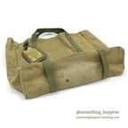 1950's~ MILITARY CANVAS TOTE BAG...