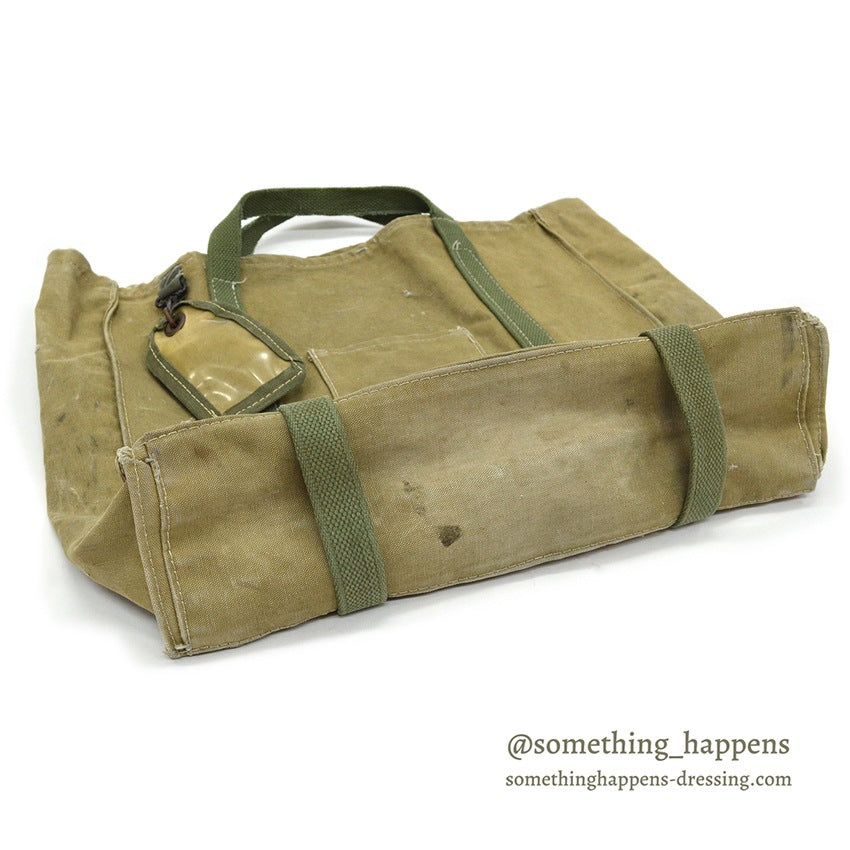 1950's~ MILITARY CANVAS TOTE BAG...