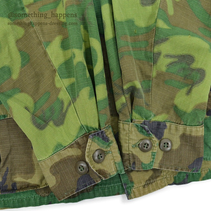 1960's USARMY ERDL JUNGLE FATIGUE JACKET MIX LEAF... MR