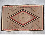 ~1930's NAVAJO RUG DIAMOND / LINE... 175cm/108cm