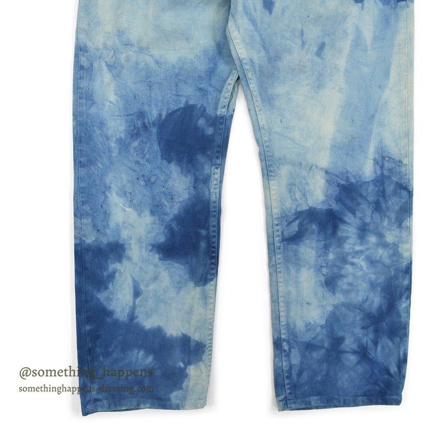 1960's JCPCO FOREMOST CLOUDY DYED COTTON TWILL PANTS... W33/L28