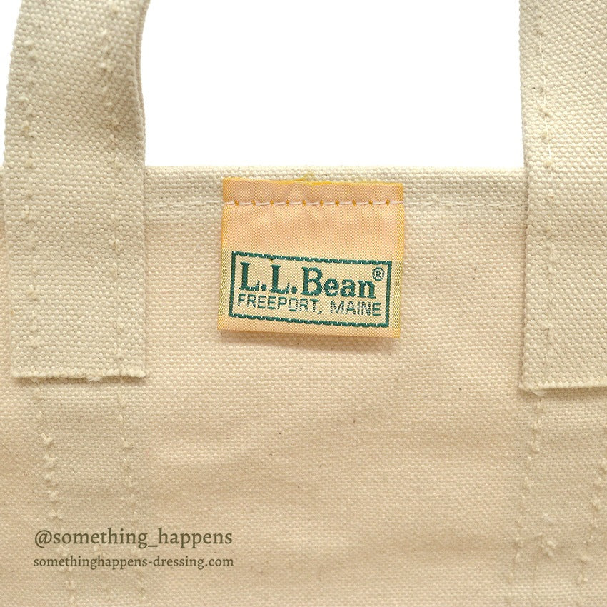 1980's LLBEAN CANVAS GARDEN TOTE MINT...