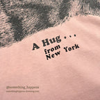 1990's HANES A Hug... from New York PRINT T-SHIRT XL