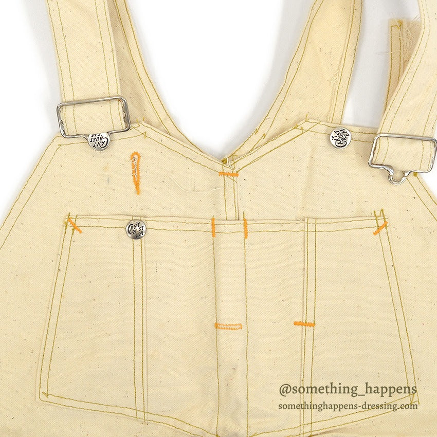 1940's~ DEADSTOCK CAN'T BUST'EM DOUBLE KNEE OVERALL ... W42/L30
