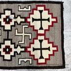 c.1920's NAVAJO RUG WHIRLING LOGS SWASTIKA... 156cm/95cm