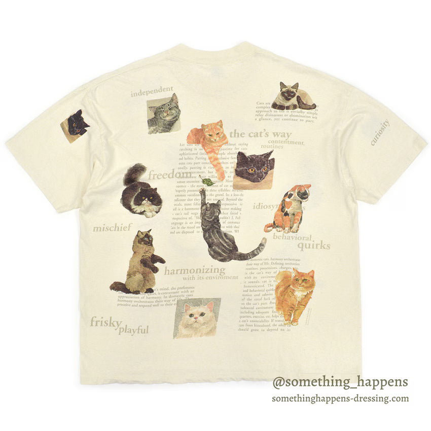 1990's REL-E-VANT PRODUCTS CAT PRINT T-SHIRT ... XX-LARGE