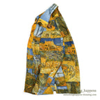 1970's STROMBERYS SPORTSWEAR ゴッホ ART PRINT L/S SHIRT ... M