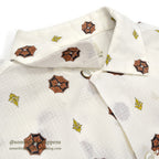 ~1960's ARROW GEOMETRIC PRINT S/S SHIRT 1 ... MEDIUM
