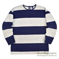1980's~ GAP WIDE STRIPE COTTON L/S TEE... L