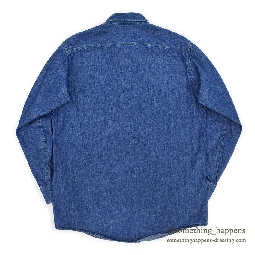 1980's ORVIS DENIM WORK SHIRT ... M