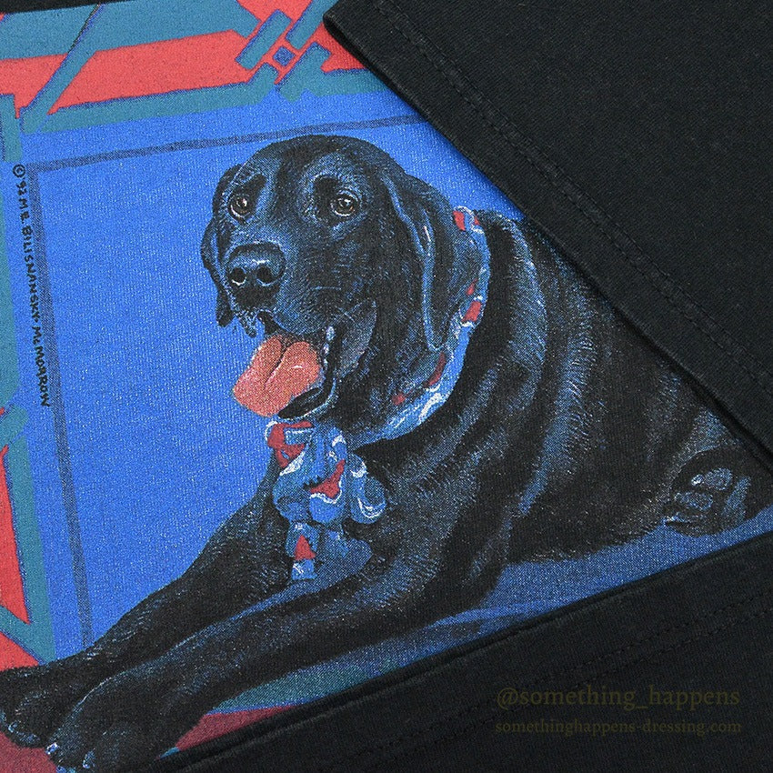 1990's JERZEES MEBILISNANSKY DOG ART T T-SHIRT...XL