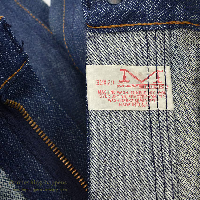 ~1970's DEADSTOCK MAVERICK 44MWZ DENIM PANTS ... W32/L29