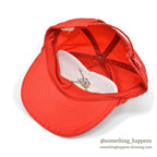 1990's BOOTLEG NIKE AIR JORDAN FLIGHT NYLON CAP RED...