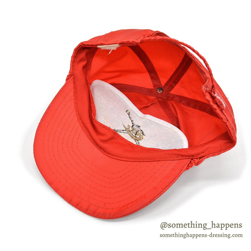 1990's BOOTLEG NIKE AIR JORDAN FLIGHT NYLON CAP RED...