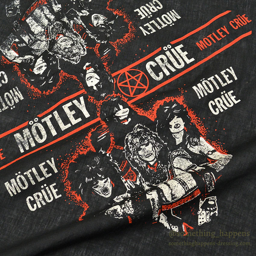 1980's MOTLEY CRUE PRINTED BANDANA...