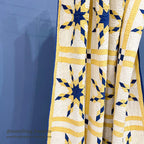 EIGHT POINT STAR PATCHWORK QUILT... 188cm/156cm