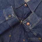 1960's WRANGLER 11MJZ DENIM JACKET NON WASH... 46