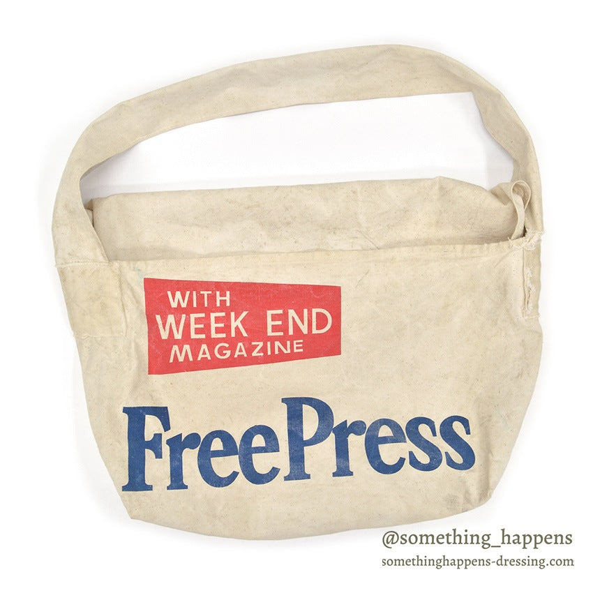 ~1970's WINNIPEG FREE PRESS NEWS PAPER BAG...