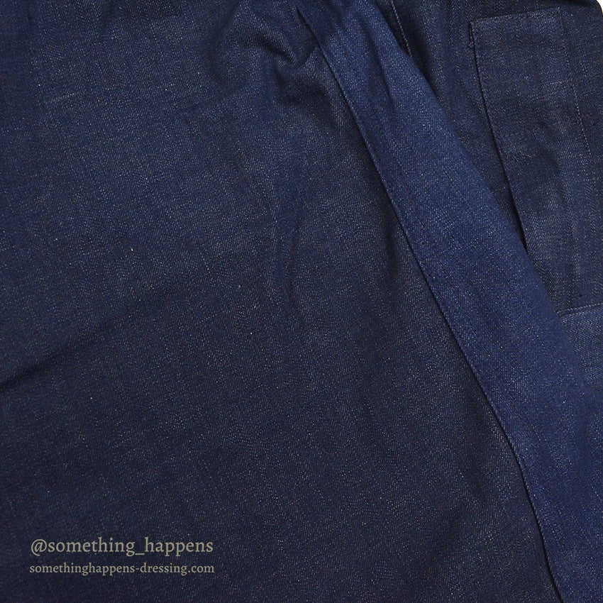 ~1960's DEADSTOCK UNKNOWN DENIM COVERALL BLANKET TWO TONE ... 42
