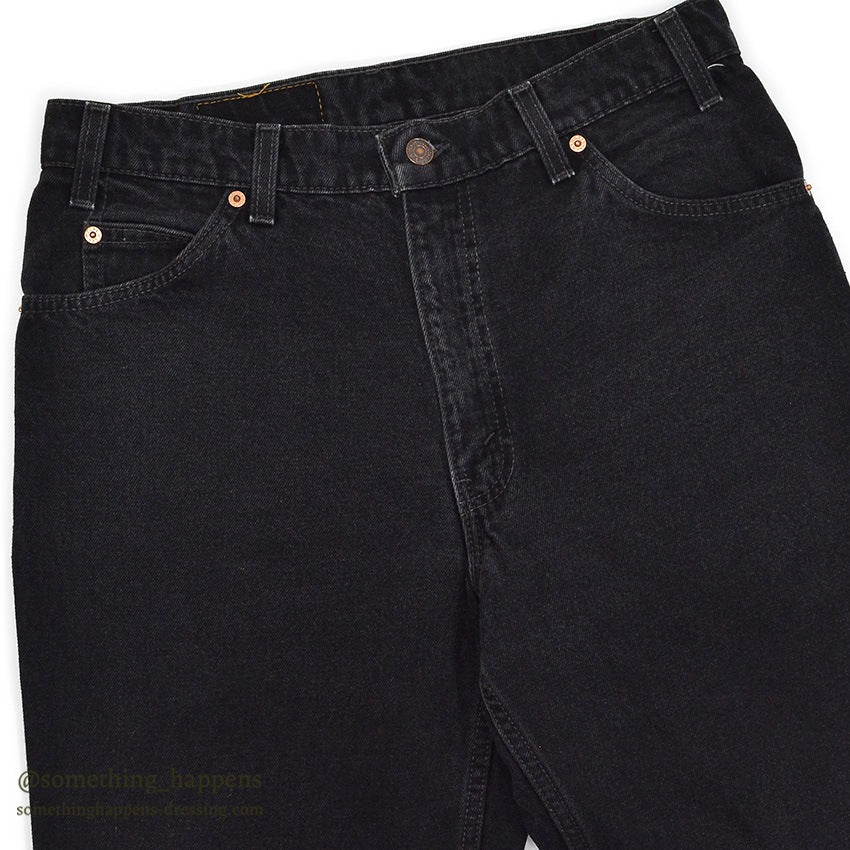 1990's Levi's 518 BLACK DENIM PANTS...W34/L32