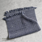 OLD INDIGO FRINGE RUG...86cm/51cm