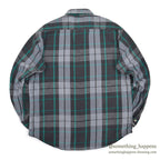 1980's~ DAKOTA BY FIVE BROTHER PLAID FLANNEL SHIRT...L