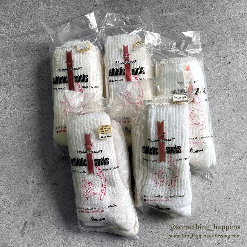 1960s Deadstock Towncraft Penneys Athletic Socks (2 pairs)