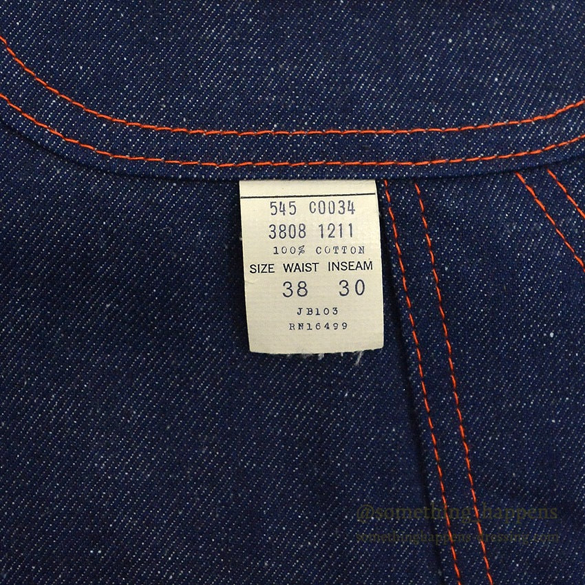 1960's DEADSTOCK BIGMAC PENNEYS DENIM PAINTER PANTS... W38/L30