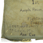 1940's~ U.S.M.C. P-41 MEMORABILIA HAND DROWING HBT UTILITY COAT CUT OFF ...