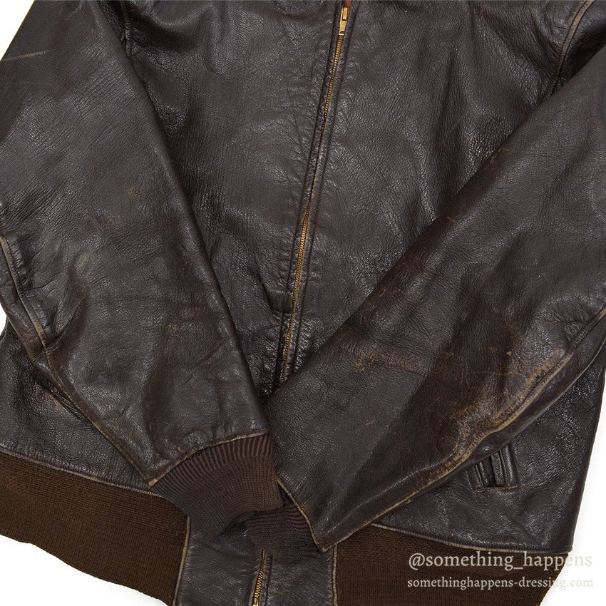 1950's~ LLBEAN GOAT SKIN LEATHER JACKET ... 44