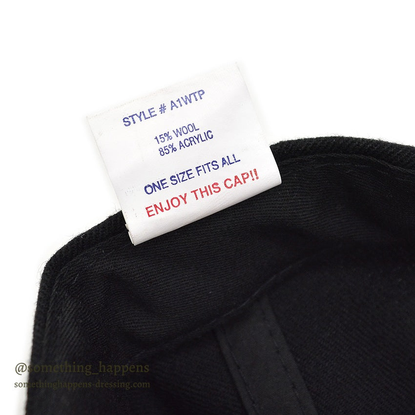 1990's DEADSTOCK OTTO CAP BLACK/TAN SNAP BACK CAP...