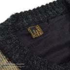 1990's~ LEATHER & KILIM PRODUCT BY SAO WOOL CARDIGAN...