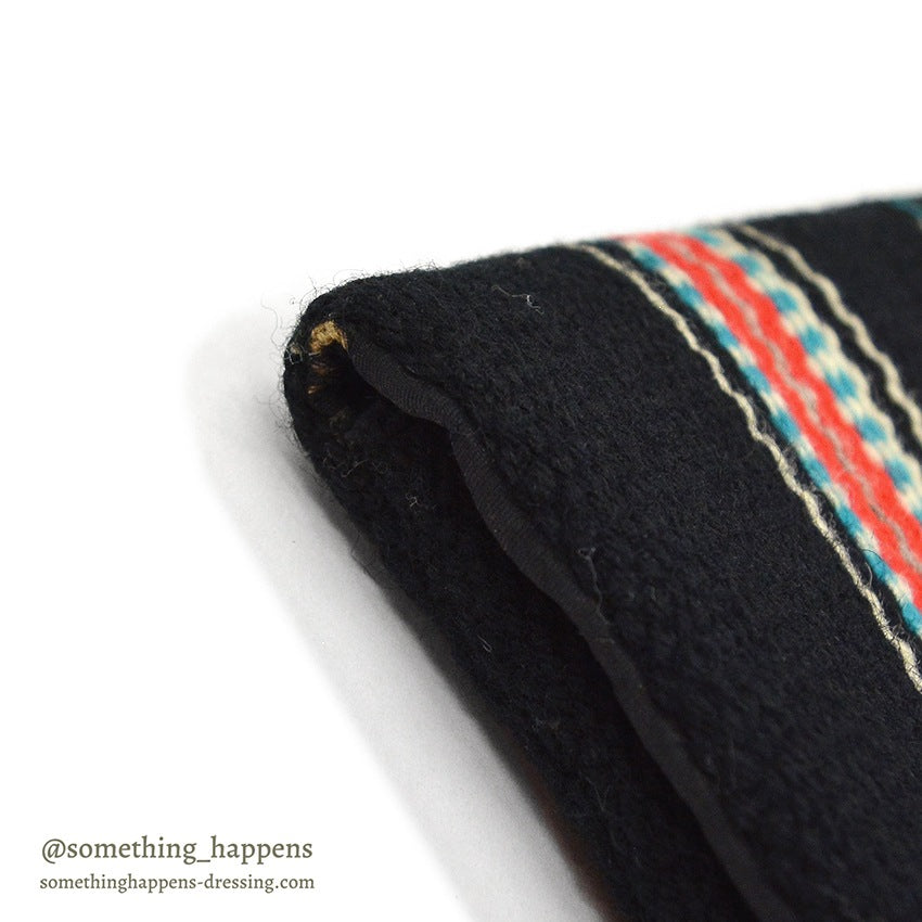 c.1940's GANS CRAFT CHIMAYO PURSE HAND WOVEN BLACK...