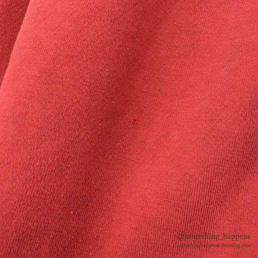 1950's RED TWO-TONE FRONT-V SWEAT SHIRT...