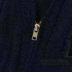 1960's SKOOKUM SHOOTING ZIP UP WOOL CARDIGAN DARK NAVY... 42