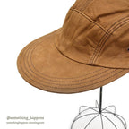 1980's DEADSTOCK LLBEAN CHESTNUT LEATHER CAP...L/XL