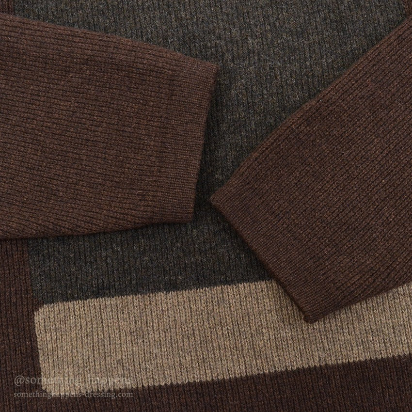PATAGONIA BROWN LAMBSWOOL SWEATER ... L