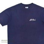 1980s Hanes LL Bean Cursive Logo T-Shirt Faded Navy ... L