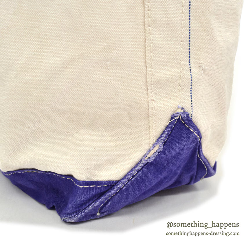 1970's LLBEAN BOAT AND TOTE PURPLE / ERROR TAG... LARGE
