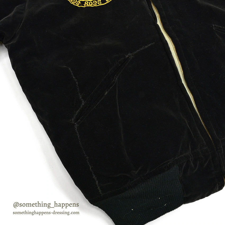 1950's JAPAN SOUVENIR JACKET スカジャン MILITARY U.S.S. ROSS 別珍 YKKジッパー ...