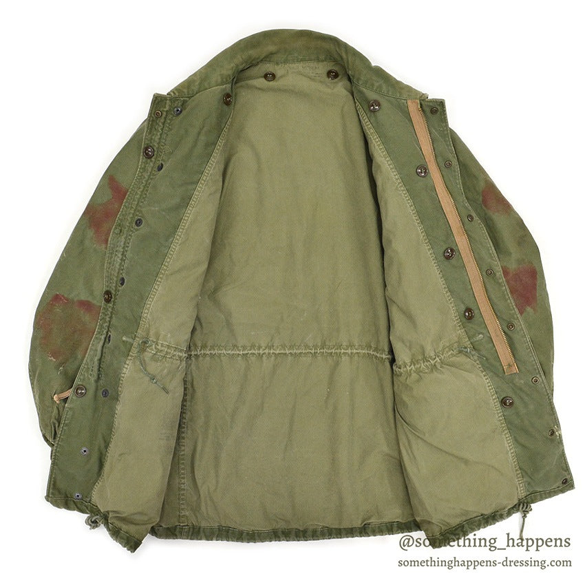 1950's USARMY M-51 HAND PAINTED CAMO FIELD JACKET... MR