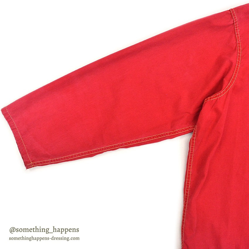 1950's~ JC HIGGINS HUNTING RED COTTON PARKA...