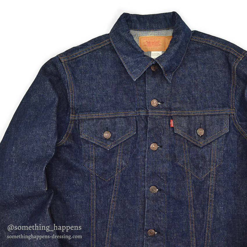 1970's Levi's 70505 small-e DENIM JACKET DARK... 40
