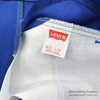 1980's DEADSTOCK Levi's 505-2818 BLUE COTTON TWILL PANTS... W31/L34