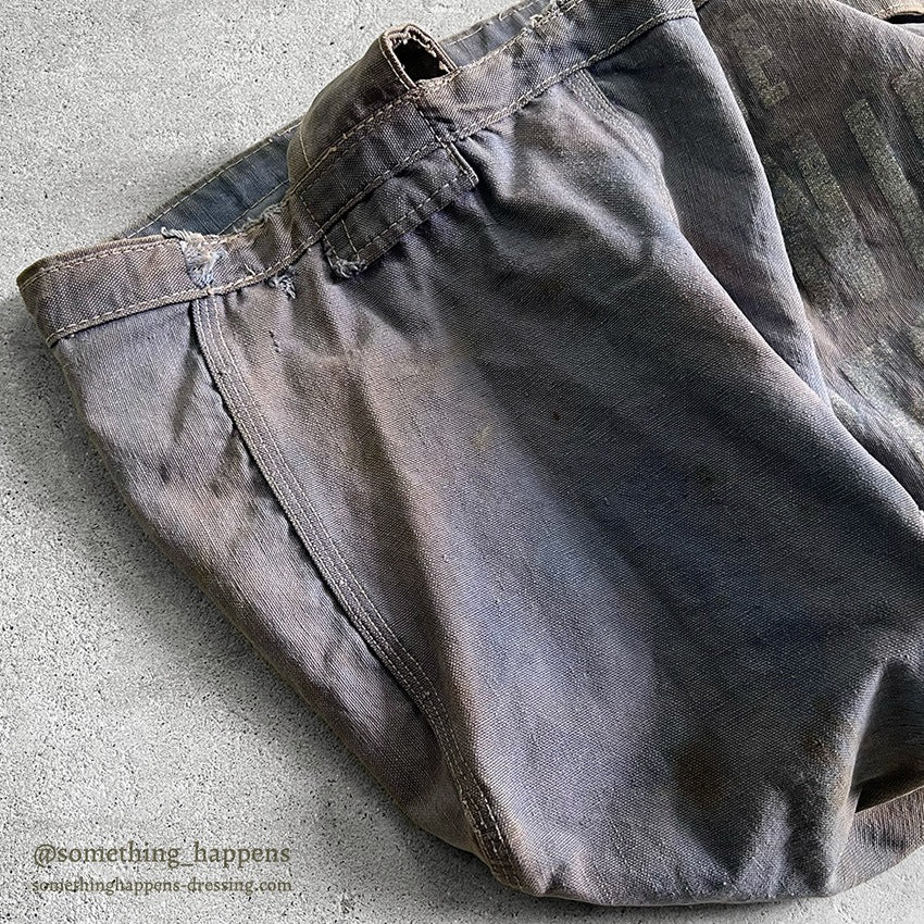 1940's~ THE MORNING PRESS FADED NAVY NEWSPAPERS BAG...