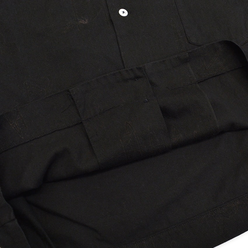 1960's~ BLACK OVERDYED S/S SHIRT ...
