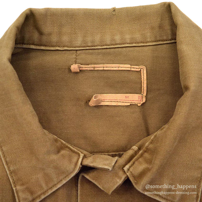 1960's~ LEVI'S BIG-E BROWN COTTON SATIN JACKET...
