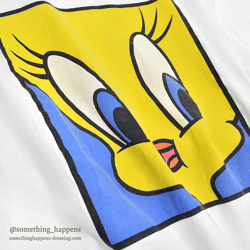1990's TWEETY LOONEY TUNES PRINT T-SHIRT ... L