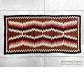 c.1940's NAVAJO RUG ZIGZAG PATTERN RARE... 149cm/75cm