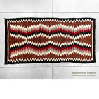 c.1940's NAVAJO RUG ZIGZAG PATTERN RARE... 149cm/75cm